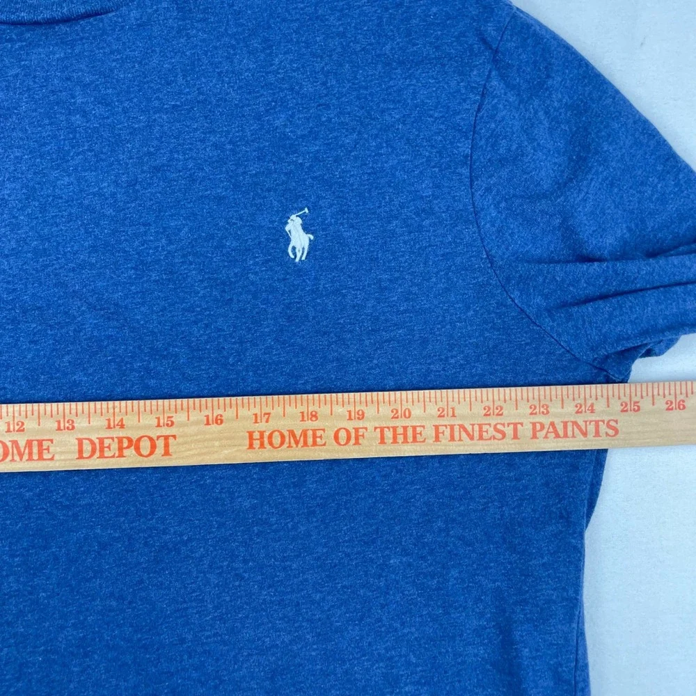 Polo Ralph Lauren Mens XLT Blue Heather Long Sleeve Pony Logo T-Shirt